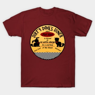 Dirty Dog's Diner, round T-Shirt